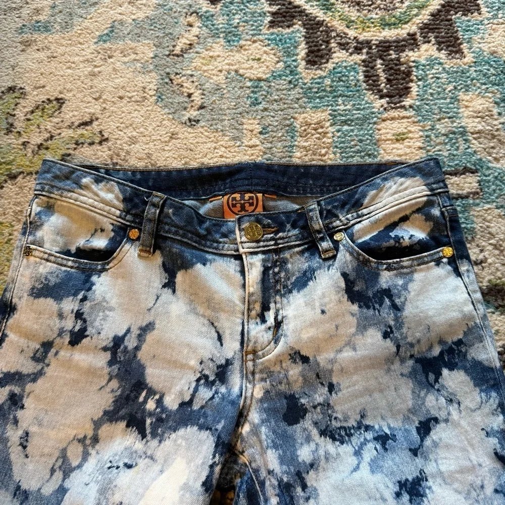 Denim Tory Burch Tie-Dye Straight Jeans – Size 28 - Picture 3 of 7